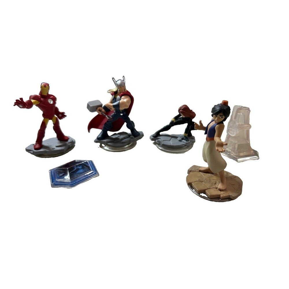 disney infinity figures lot 6 Marvel And Aladdin
